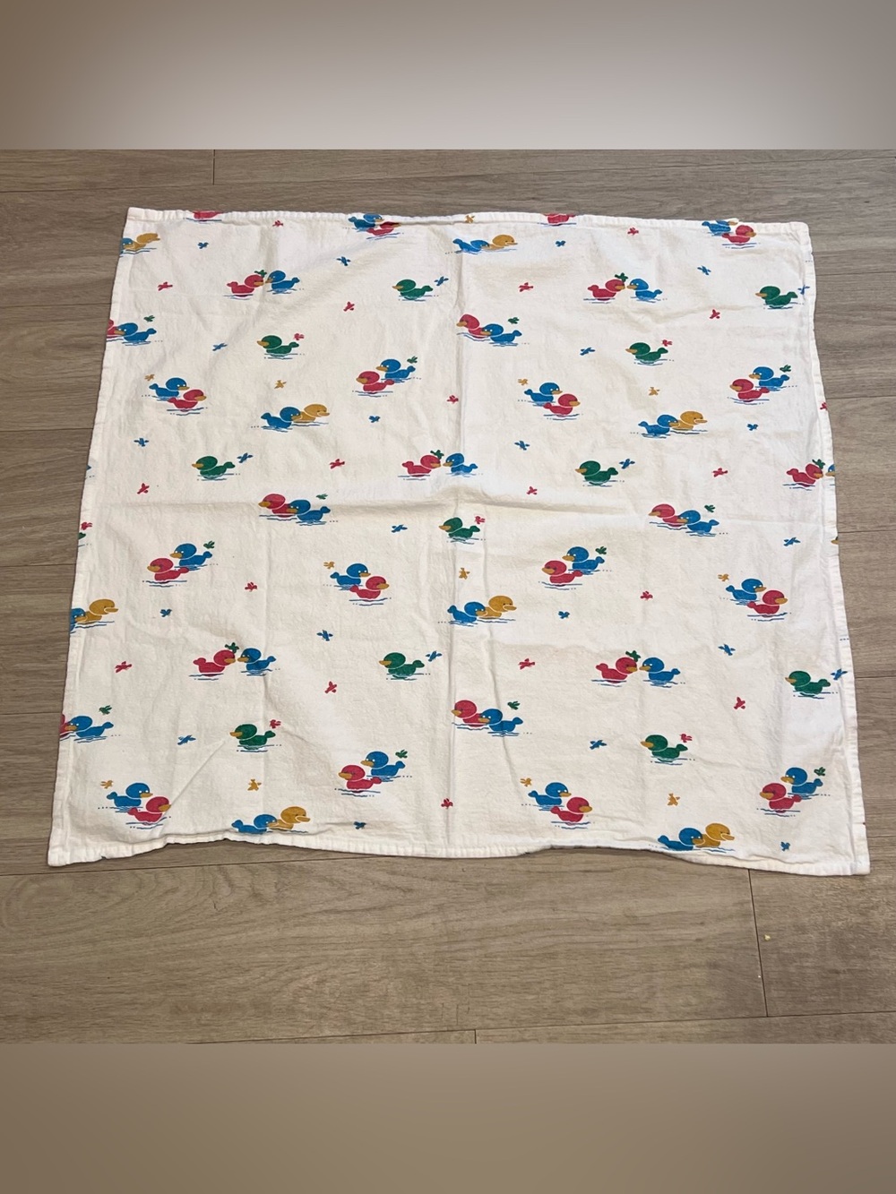 Vintage Medline Duck Hospital Receiving Blanket 100% Cotton 32x35 Retro